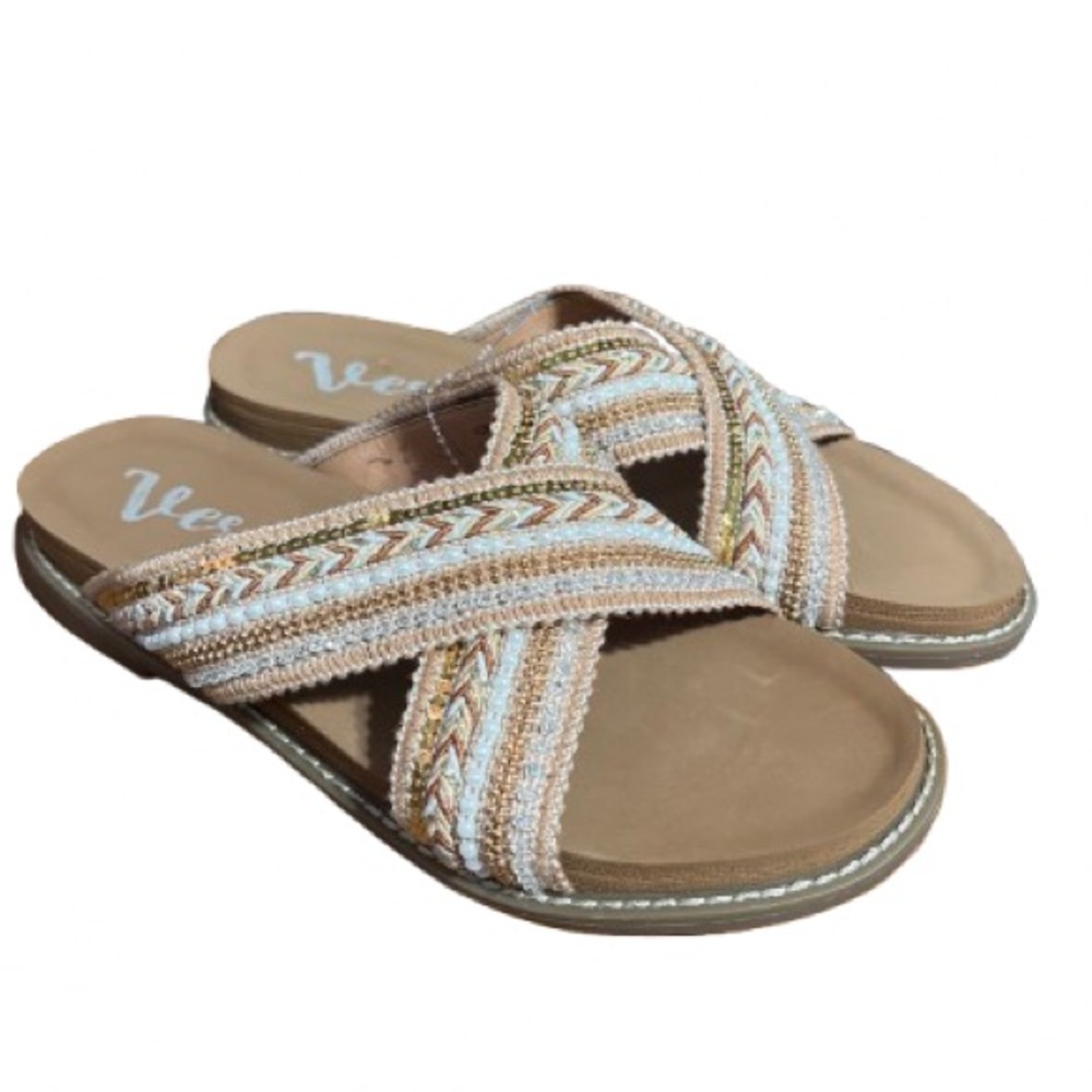 Very G Elkin Rose Sandal sz 9 /new without tag no box